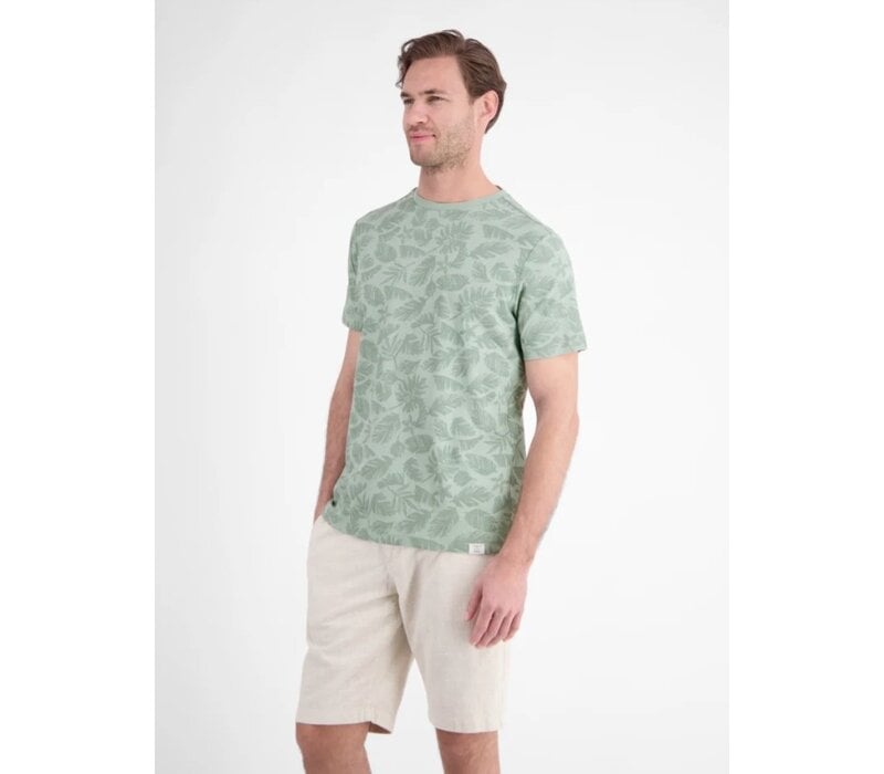 Lerros T-Shirt Serafino Bay Green