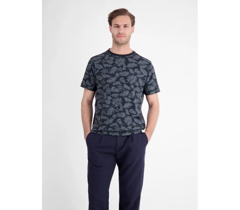 Lerros T-Shirt Serafino Classic Navy
