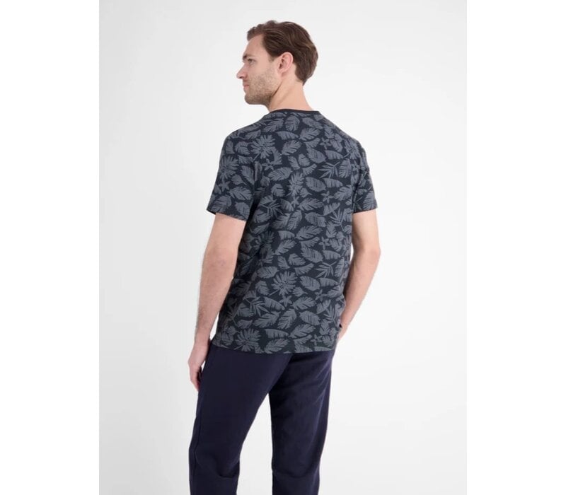 Lerros T-Shirt Serafino Classic Navy