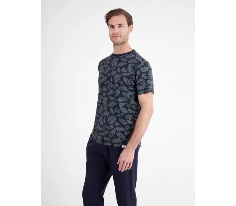 Lerros T-Shirt Serafino Classic Navy