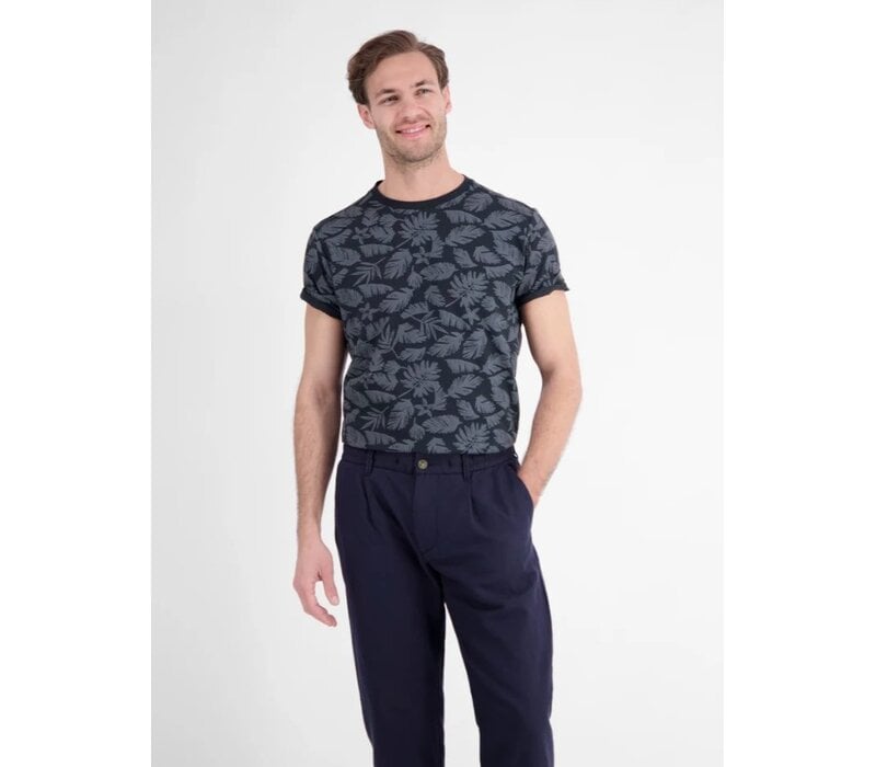 Lerros T-Shirt Serafino Classic Navy