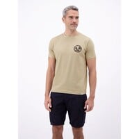 Lerros T-Shirt Chest Print Gravel Beige