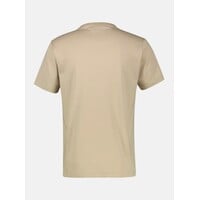 Lerros T-Shirt Chest Print Gravel Beige