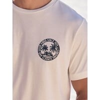 Lerros T-Shirt Chest Print Broken White