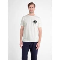 Lerros T-Shirt Chest Print Broken White