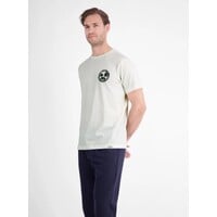 Lerros T-Shirt Chest Print Broken White