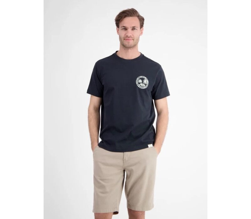 Lerros T-Shirt Chest Print Classic Navy