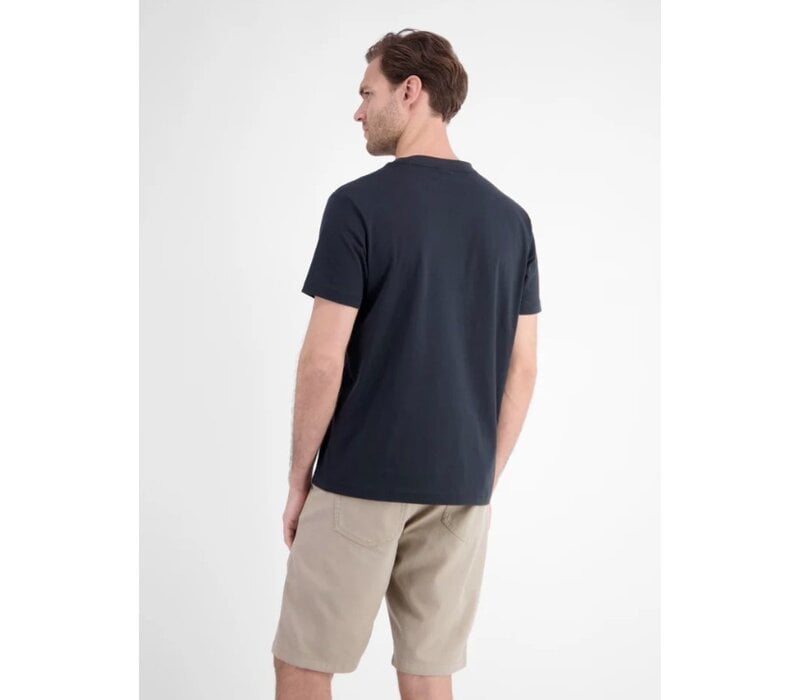 Lerros T-Shirt Chest Print Classic Navy