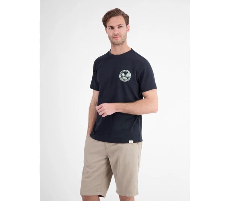 Lerros T-Shirt Chest Print Classic Navy