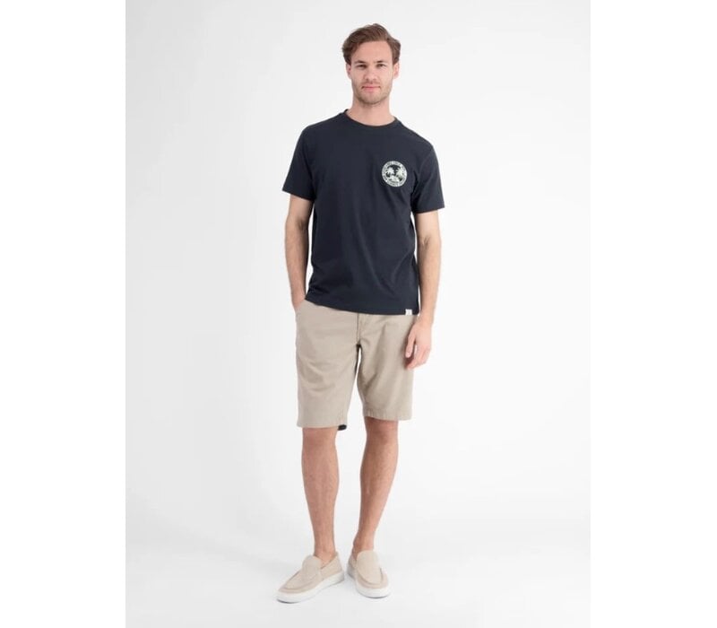Lerros T-Shirt Chest Print Classic Navy