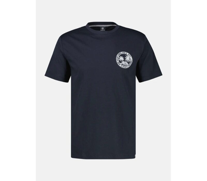 Lerros T-Shirt Chest Print Classic Navy