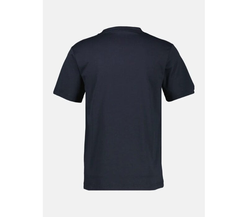 Lerros T-Shirt Chest Print Classic Navy