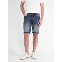 Lerros Jog Denim Bermuda Mid Blue Used Wash