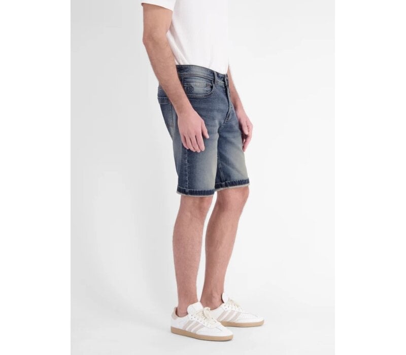 Lerros Jog Denim Bermuda Mid Blue Used Wash
