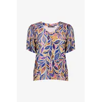 Geisha T-Shirt V-Neck Jersey Indigo Purple