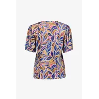 Geisha T-Shirt V-Neck Jersey Indigo Purple