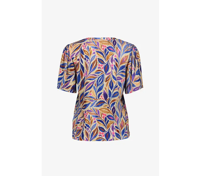 Geisha T-Shirt V-Neck Jersey Indigo Purple