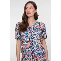 Geisha T-Shirt V-Neck Jersey Indigo Purple