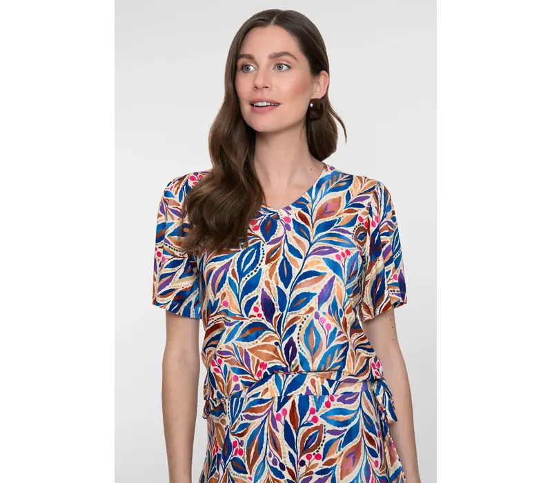 Geisha T-Shirt V-Neck Jersey Indigo Purple