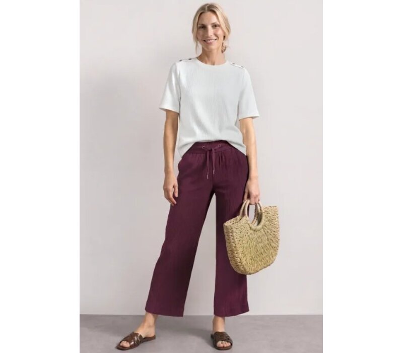 Street One Emee Crinkle Rayon MW L30 Rustic Rouge