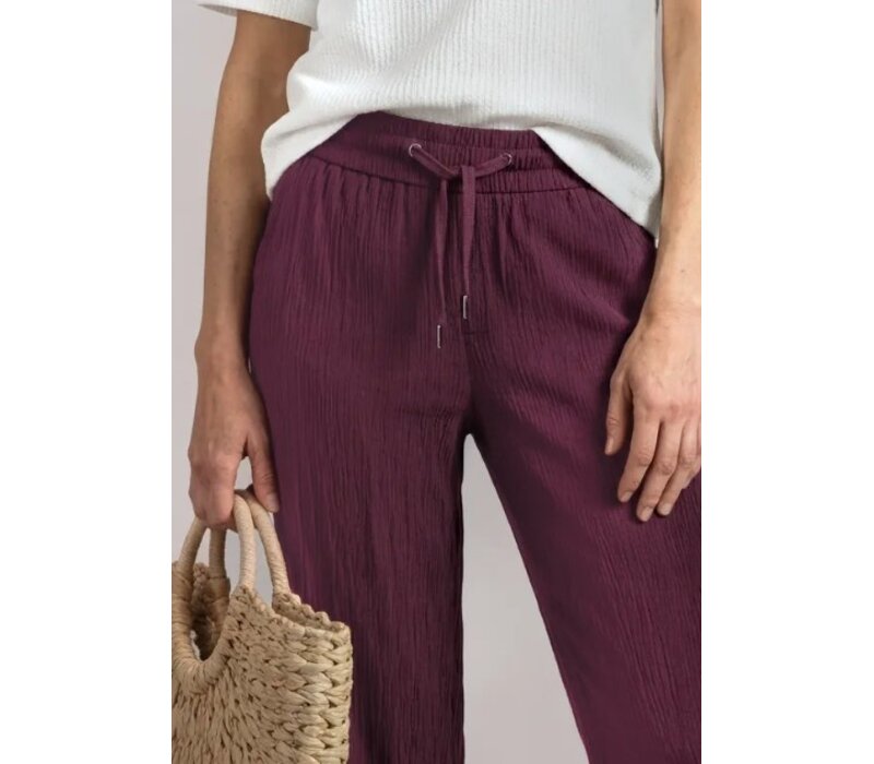 Street One Emee Crinkle Rayon MW L30 Rustic Rouge