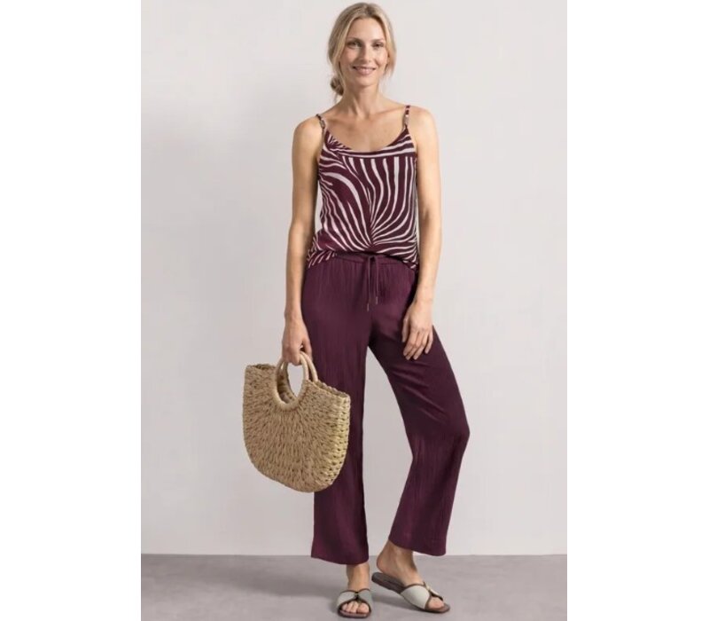 Street One Emee Crinkle Rayon MW L30 Rustic Rouge