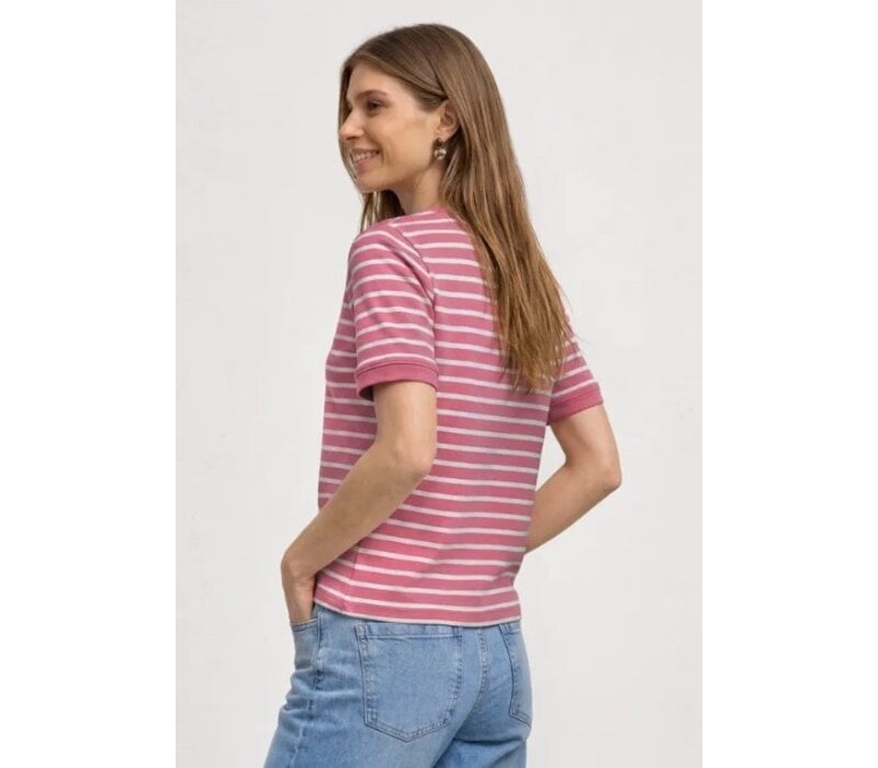 Street One Basic U-Boat Shirt Blush Berry