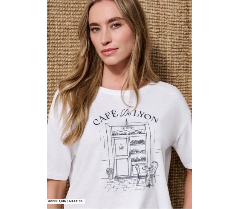 Street One Shirt with Illustration White
