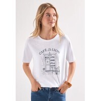 Street One Shirt with Illustration White