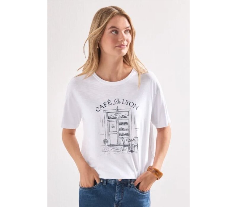 Street One Shirt with Illustration White