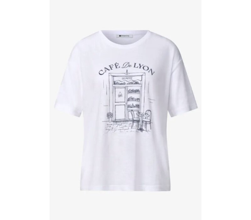 Street One Shirt with Illustration White