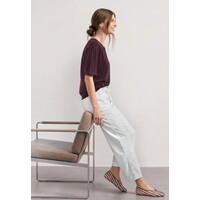 Street One Basic Shirt with Bottom Cuff Rustic Rouge