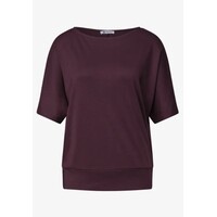 Street One Basic Shirt with Bottom Cuff Rustic Rouge