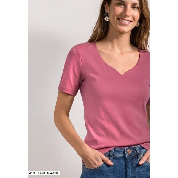 Street One Ada Heart Neck 1/2 Sleeves 
