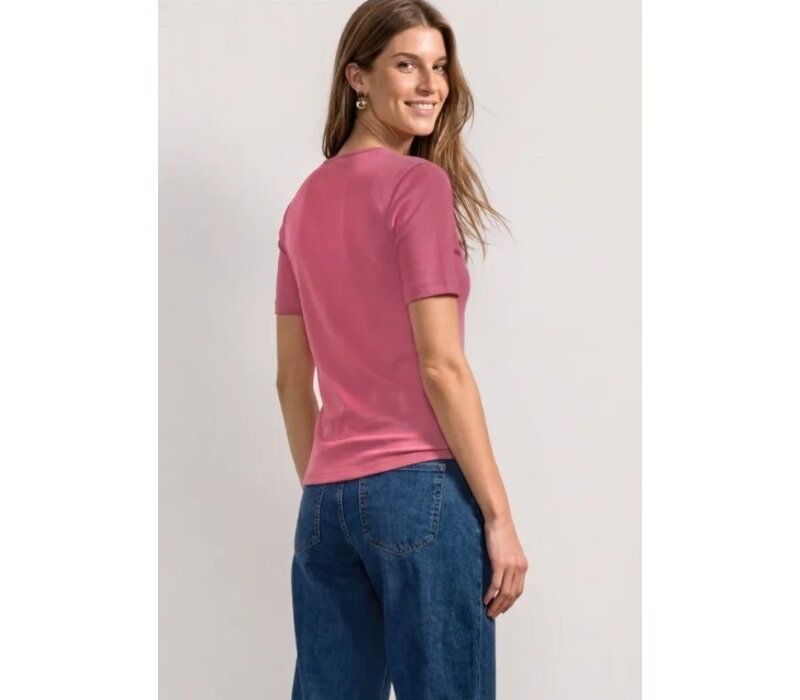 Street One Ada Heart Neck 1/2 Sleeves Blush Berry
