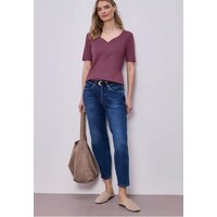 Street One Ada Heart Neck 1/2 Sleeves Dark Clouded Blush
