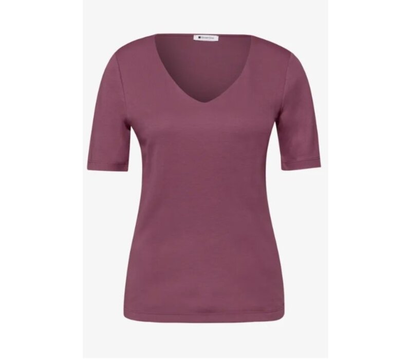 Street One Ada Heart Neck 1/2 Sleeves Dark Clouded Blush