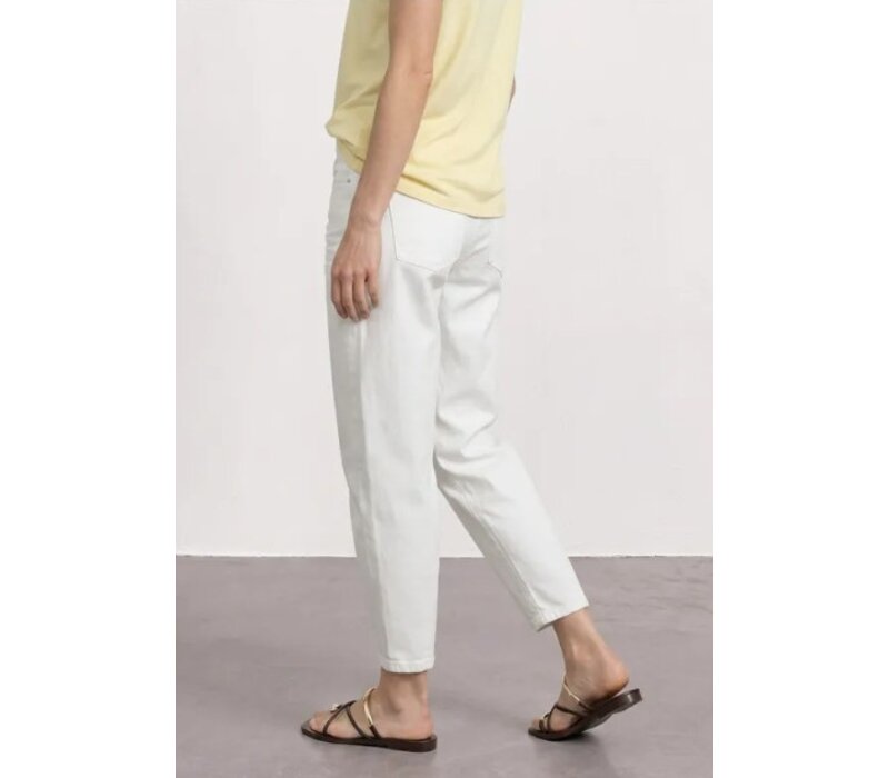 Street One Karlie Barrel High Waist Off White Washed