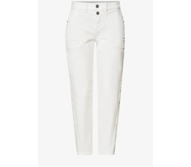 Street One Karlie Barrel High Waist Off White Washed