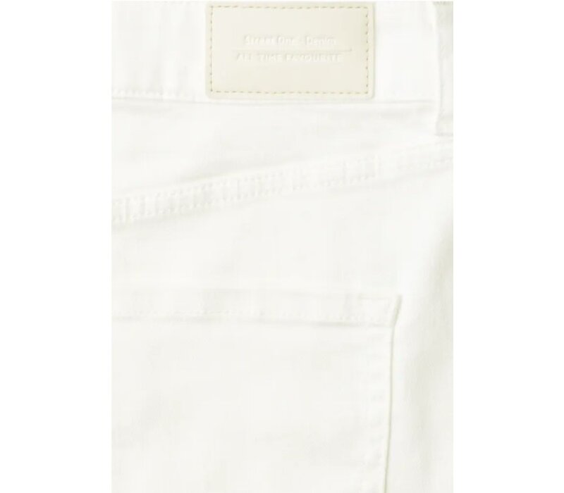 Street One Karlie Barrel High Waist Off White Washed