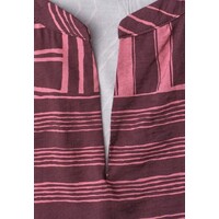 Street One Printed Mat Mix Shirt with Split Blush Berry