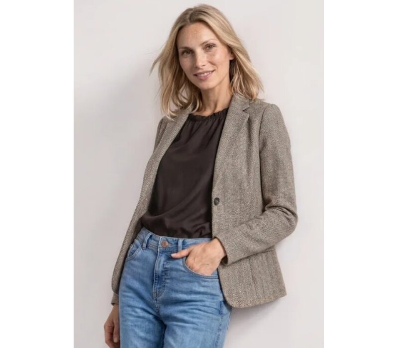 Street One Blazer Dessin Basic Saddle Brown