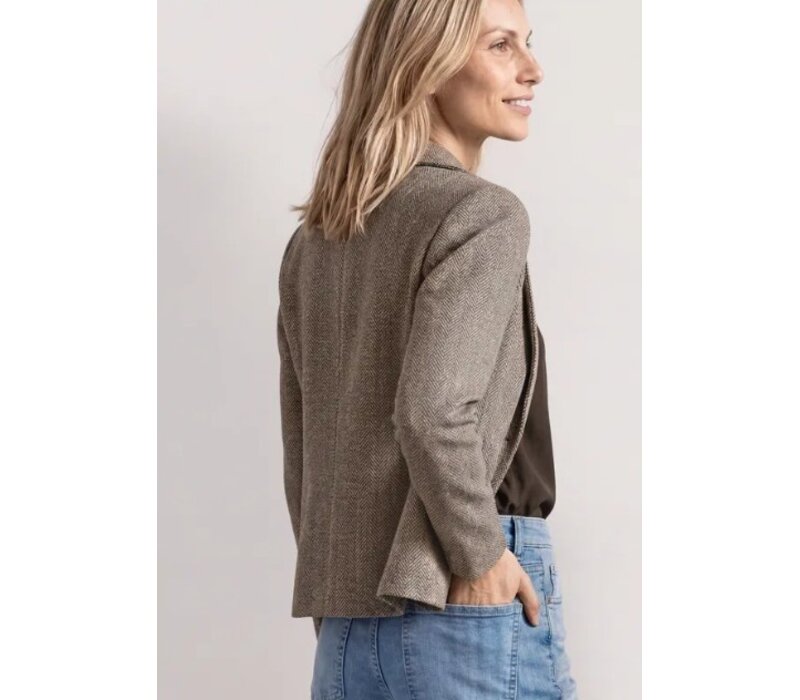 Street One Blazer Dessin Basic Saddle Brown
