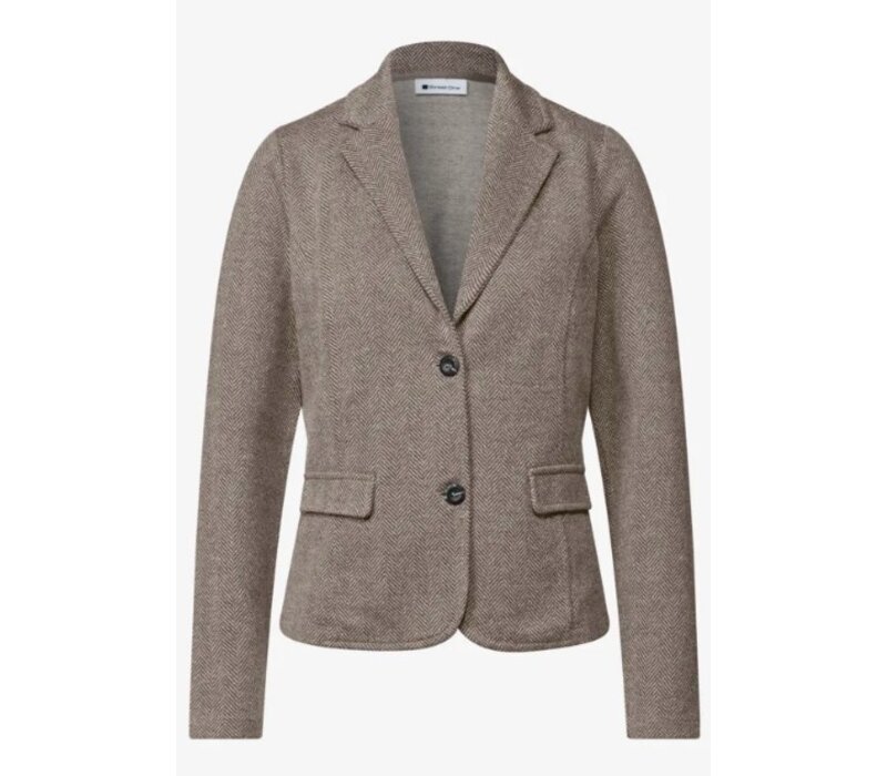 Street One Blazer Dessin Basic Saddle Brown