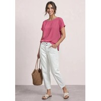 Street One 2 in 1 Chiffon Shirt Blush Berry