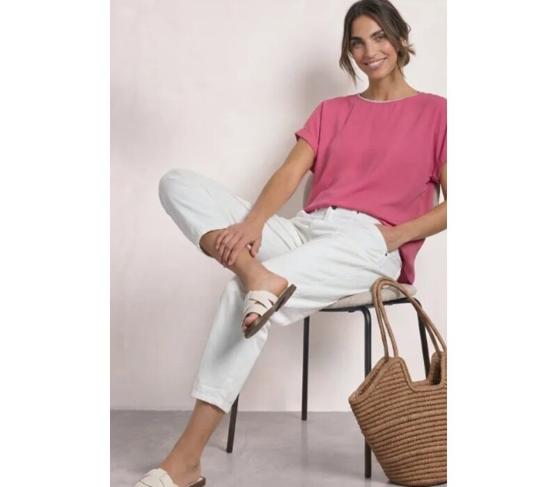 Street One 2 in 1 Chiffon Shirt Blush Berry