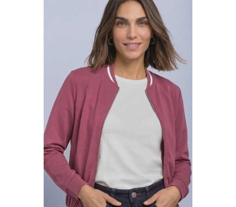 Street One Silk Look Jacket Dark Clouded Blush