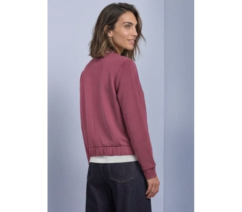 Street One Silk Look Jacket Dark Clouded Blush