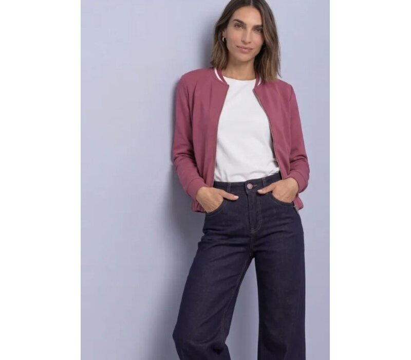 Street One Silk Look Jacket Dark Clouded Blush