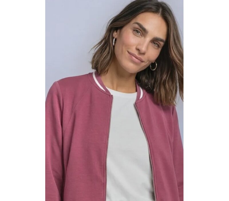 Street One Silk Look Jacket Dark Clouded Blush